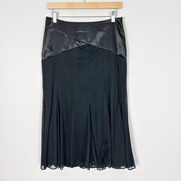 Y2K Onyx Nite Black A-line Midi Skirt Fairy Whimsical Whimsigoth Size Small Wome - Picture 1 of 4